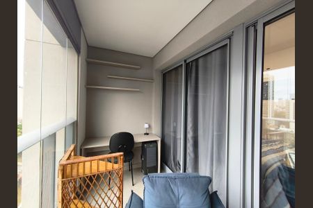 Studio para alugar com 27m², 1 quarto e sem vagaVaranda