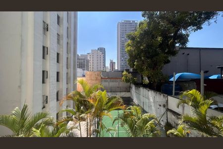 Vista Sala de apartamento à venda com 1 quarto, 50m² em Brooklin, São Paulo