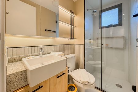 Studio à venda com 22m², 1 quarto e sem vaga Studio à venda com 22m², 1 quarto e sem vagaBanheiro