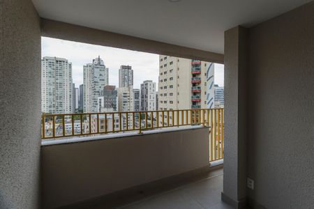 Varanda da Sala de apartamento à venda com 1 quarto, 39m² em Vila Olímpia, São Paulo