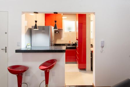 Cozinha de apartamento para alugar com 2 quartos, 52m² em Ouro Preto, Belo Horizonte