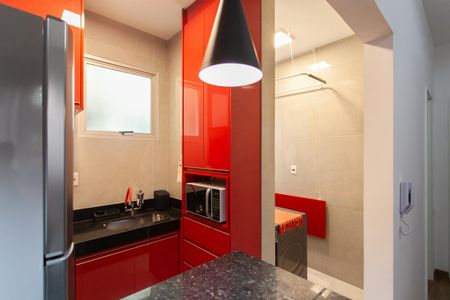Cozinha de apartamento para alugar com 2 quartos, 52m² em Ouro Preto, Belo Horizonte