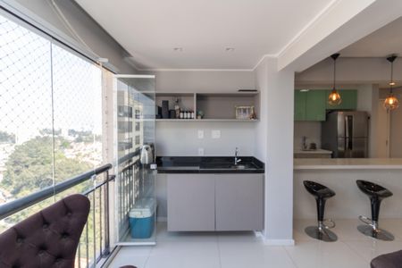 Varanda da Sala de apartamento à venda com 1 quarto, 72m² em Jardim Leonor Mendes de Barros, São Paulo