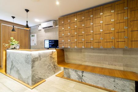 Studio para alugar com 40m², 1 quarto e sem vaga Studio para alugar com 40m², 1 quarto e sem vagaHall Social