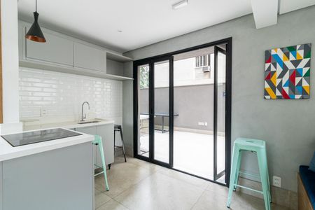 Studio para alugar com 40m², 1 quarto e sem vaga Studio para alugar com 40m², 1 quarto e sem vagaEspaço Gourmet