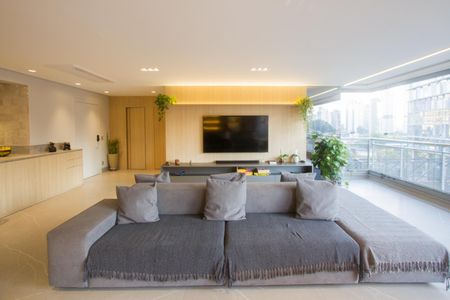 Sala de apartamento à venda com 3 quartos, 197m² em Jardim das Acacias, São Paulo