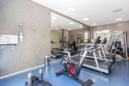 Apartamento para alugar com 44m², 1 quarto e 1 vaga Apartamento para alugar com 44m², 1 quarto e 1 vagaÁrea comum - Academia