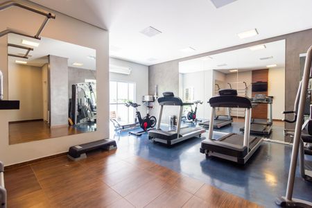 Apartamento para alugar com 44m², 1 quarto e 1 vaga Apartamento para alugar com 44m², 1 quarto e 1 vagaÁrea comum - Academia