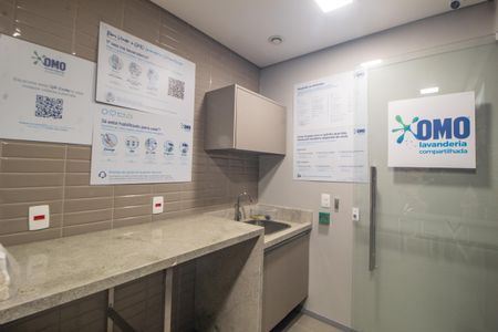Studio para alugar com 44m², 1 quarto e 1 vagaLavanderia