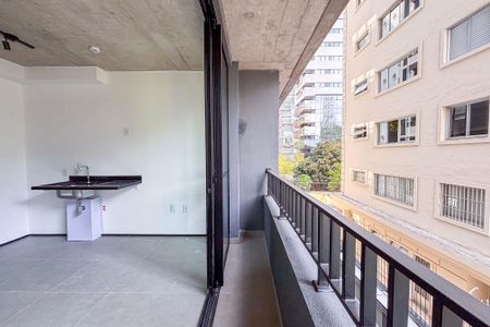 Varanda de apartamento à venda com 1 quarto, 19m² em Cerqueira César, São Paulo