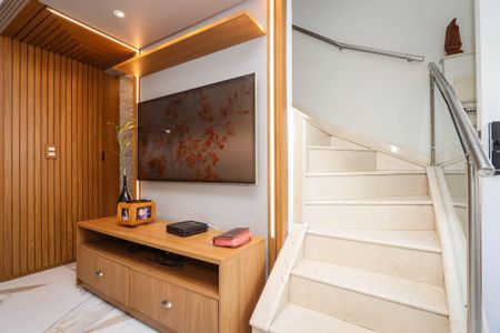 Casa de condomínio à venda com 127m², 3 quartos e 2 vagasSala