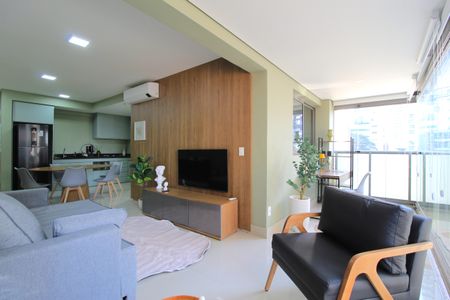 Sala de apartamento à venda com 1 quarto, 53m² em Indianópolis, São Paulo