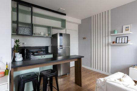 Cozinha de kitnet/studio à venda com 1 quarto, 25m² em Santa Cecilia, São Paulo