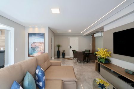 Sala de apartamento para alugar com 3 quartos, 142m² em Barra Funda, Guarujá