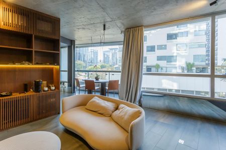 Sala de apartamento para alugar com 1 quarto, 62m² em Vila Nova Conceição, São Paulo