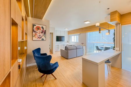 Sala de apartamento à venda com 1 quarto, 65m² em Vila Mariana, São Paulo