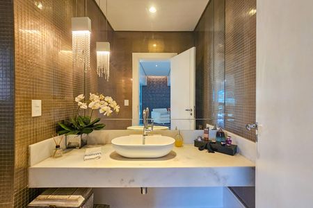 Casa de condomínio para alugar com 1000m², 5 quartos e 9 vagasBanheiro Social