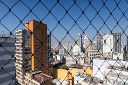 Vista da Sala de apartamento à venda com 1 quarto, 44m² em República, São Paulo