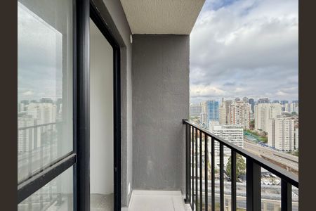 Sacada de apartamento à venda com 1 quarto, 27m² em Campo Belo, São Paulo