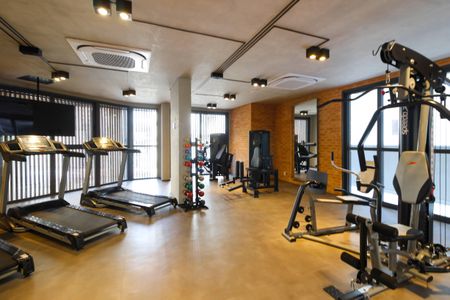 Área comum - Academia de kitnet/studio para alugar com 1 quarto, 22m² em Jardim Paulista, São Paulo