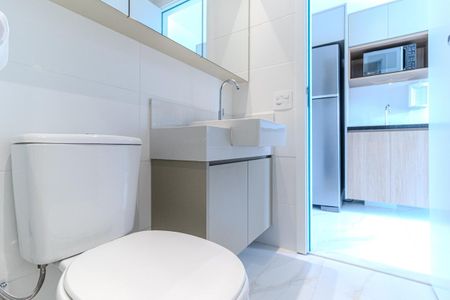 Studio para alugar com 26m², 1 quarto e sem vaga Studio para alugar com 26m², 1 quarto e sem vagaBanheiro