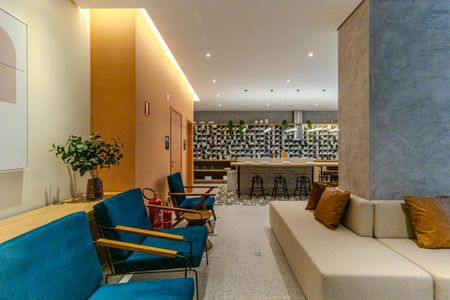Studio para alugar com 26m², 1 quarto e sem vagaSalão de Festas