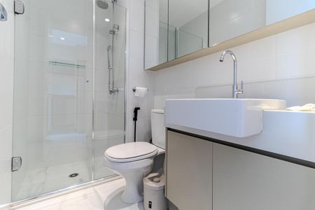 Studio para alugar com 26m², 1 quarto e sem vaga Studio para alugar com 26m², 1 quarto e sem vagaBanheiro