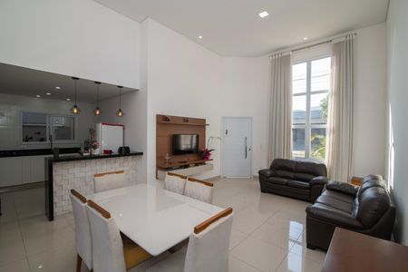 Sala de casa de condomínio para alugar com 3 quartos, 147m² em Jardim de Mônaco, Hortolândia