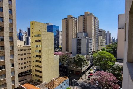 Vista Sala de apartamento à venda com 2 quartos, 65m² em Lourdes, Belo Horizonte