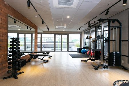 Studio para alugar com 31m², 1 quarto e 1 vaga Studio para alugar com 31m², 1 quarto e 1 vagaÁrea comum - Academia