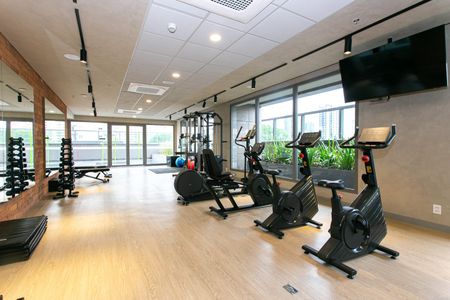 Studio para alugar com 31m², 1 quarto e 1 vaga Studio para alugar com 31m², 1 quarto e 1 vagaÁrea comum - Academia