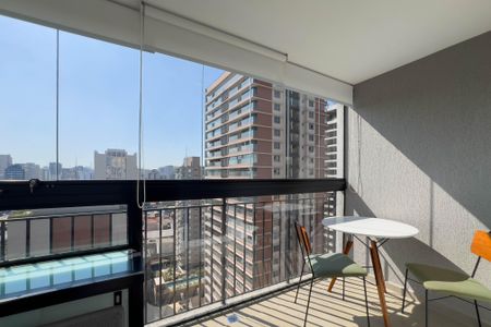 Studio à venda com 29m², 1 quarto e sem vagaVaranda