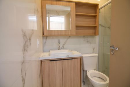 Banheiro de kitnet/studio à venda com 1 quarto, 26m² em Santo Amaro, São Paulo