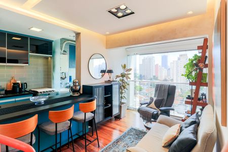 Sala de apartamento à venda com 2 quartos, 111m² em Chácara Santo Antônio (zona Sul), São Paulo