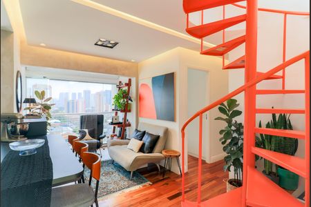 Sala de apartamento à venda com 2 quartos, 111m² em Chácara Santo Antônio (zona Sul), São Paulo