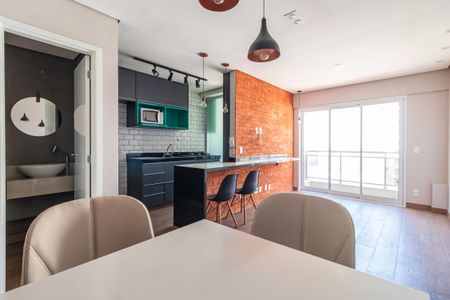 Sala de apartamento à venda com 1 quarto, 52m² em Alphaville Industrial, Barueri