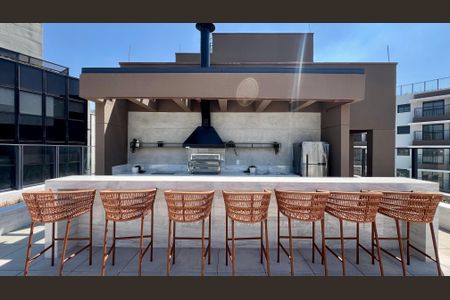 Studio à venda com 27m², 1 quarto e sem vagaChurrasqueira