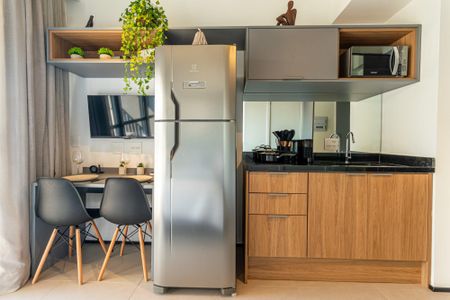 Studio para alugar com 21m², 1 quarto e sem vaga Studio para alugar com 21m², 1 quarto e sem vagaCozinha