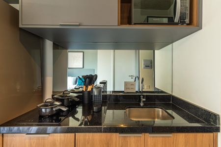 Studio para alugar com 21m², 1 quarto e sem vaga Studio para alugar com 21m², 1 quarto e sem vagaCozinha