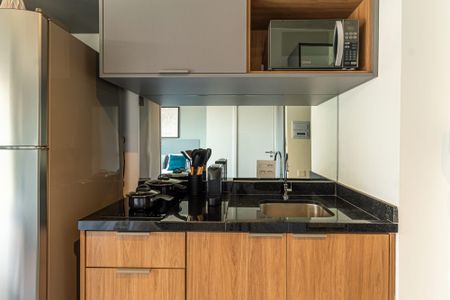 Studio para alugar com 21m², 1 quarto e sem vaga Studio para alugar com 21m², 1 quarto e sem vagaCozinha
