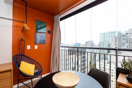 Varanda do Studio de kitnet/studio à venda com 1 quarto, 24m² em Consolação, São Paulo