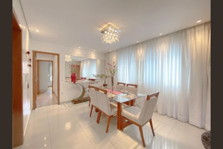 Sala de Jantar de apartamento à venda com 4 quartos, 223m² em Ana Lúcia, Belo Horizonte