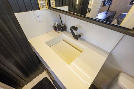 Studio para alugar com 24m², 1 quarto e sem vaga Studio para alugar com 24m², 1 quarto e sem vagaBanheiro Social