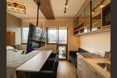 Studio de kitnet/studio para alugar com 1 quarto, 21m² em Santo Amaro, São Paulo