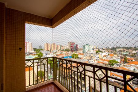 Varanda da sala de apartamento para alugar com 3 quartos, 100m² em Jardim Bela Vista, Santo André