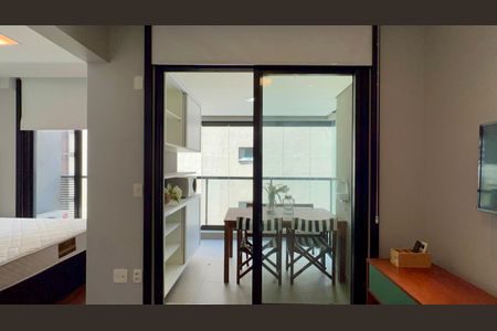 Studio à venda com 37m², 1 quarto e 1 vagaVaranda