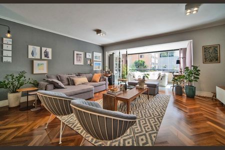 Sala de apartamento à venda com 3 quartos, 135m² em Real Parque, São Paulo