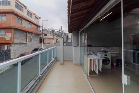 Varanda gourmet de casa à venda com 2 quartos, 96m² em Parque São Lucas, São Paulo