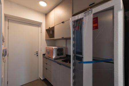 Cozinha de kitnet/studio para alugar com 1 quarto, 26m² em Perdizes, São Paulo