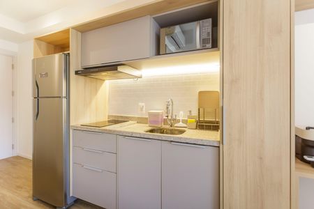 Studio para alugar com 29m², 1 quarto e sem vaga Studio para alugar com 29m², 1 quarto e sem vagaCozinha